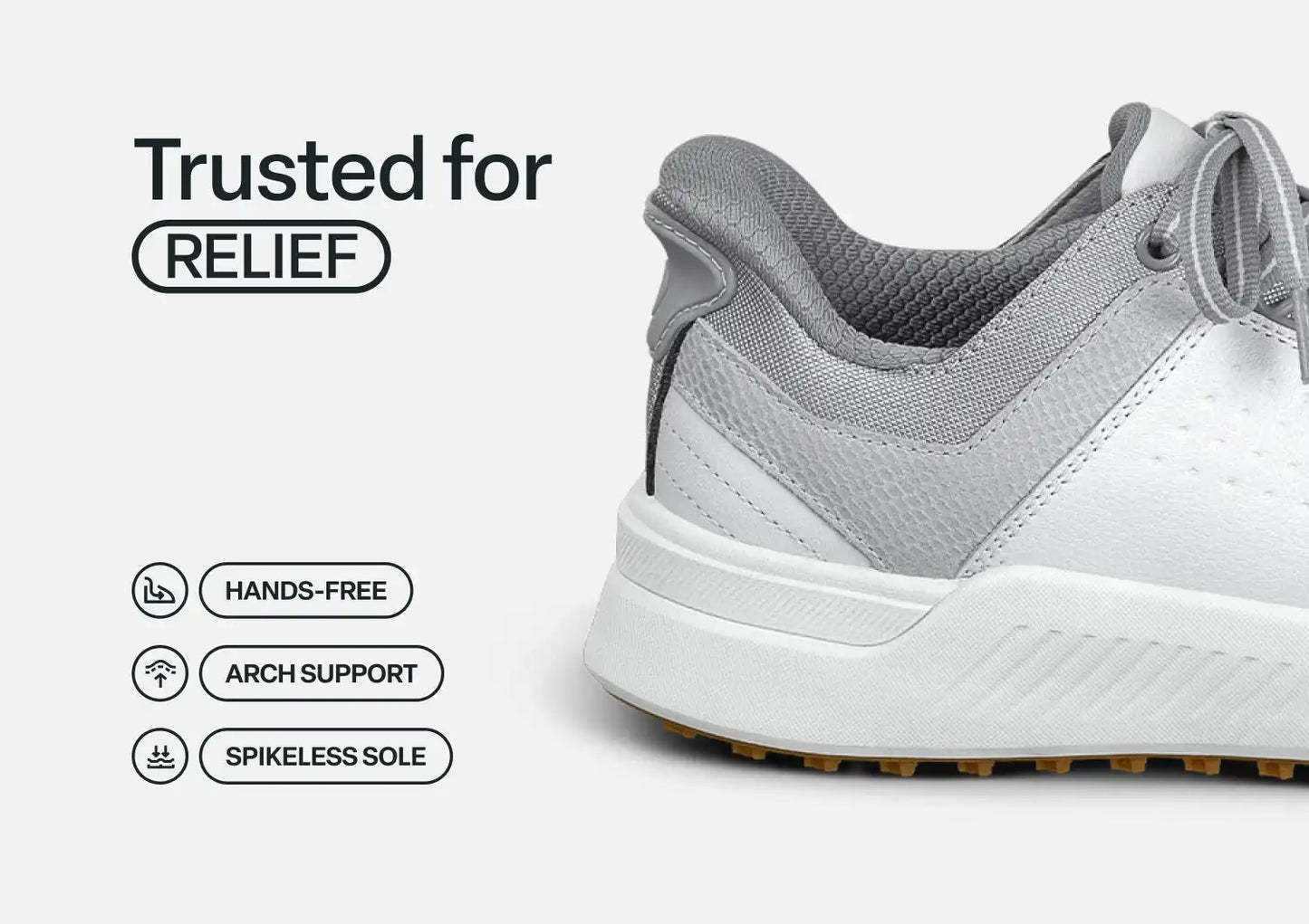 Approach Shot Hands-Free Golf - White/Silver