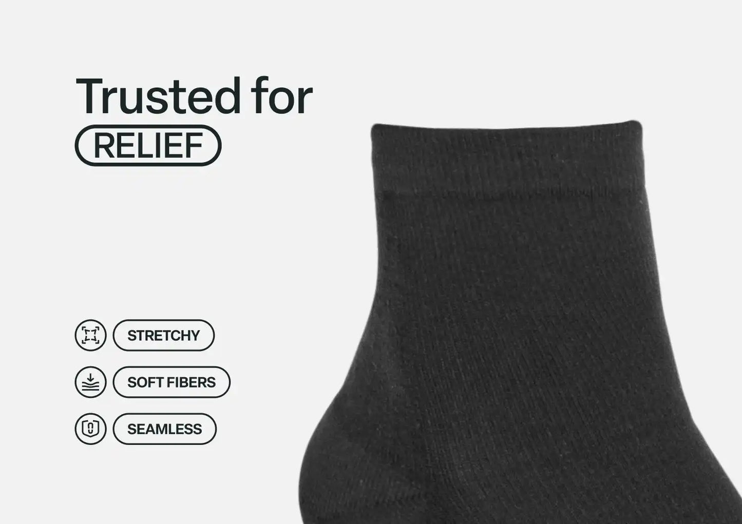 Compression Ankle Socks 20-30 mmHg - Black