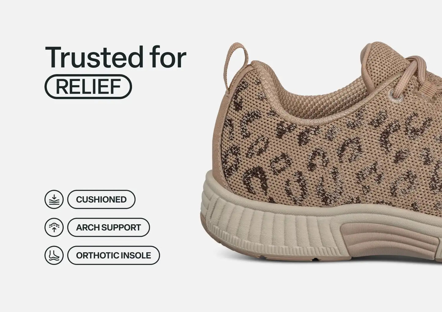 Coral - Beige Leopard