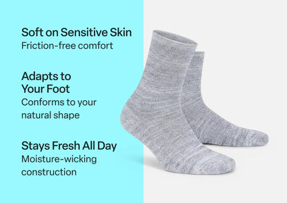 Extra Roomy Socks (Thick) - Gray
