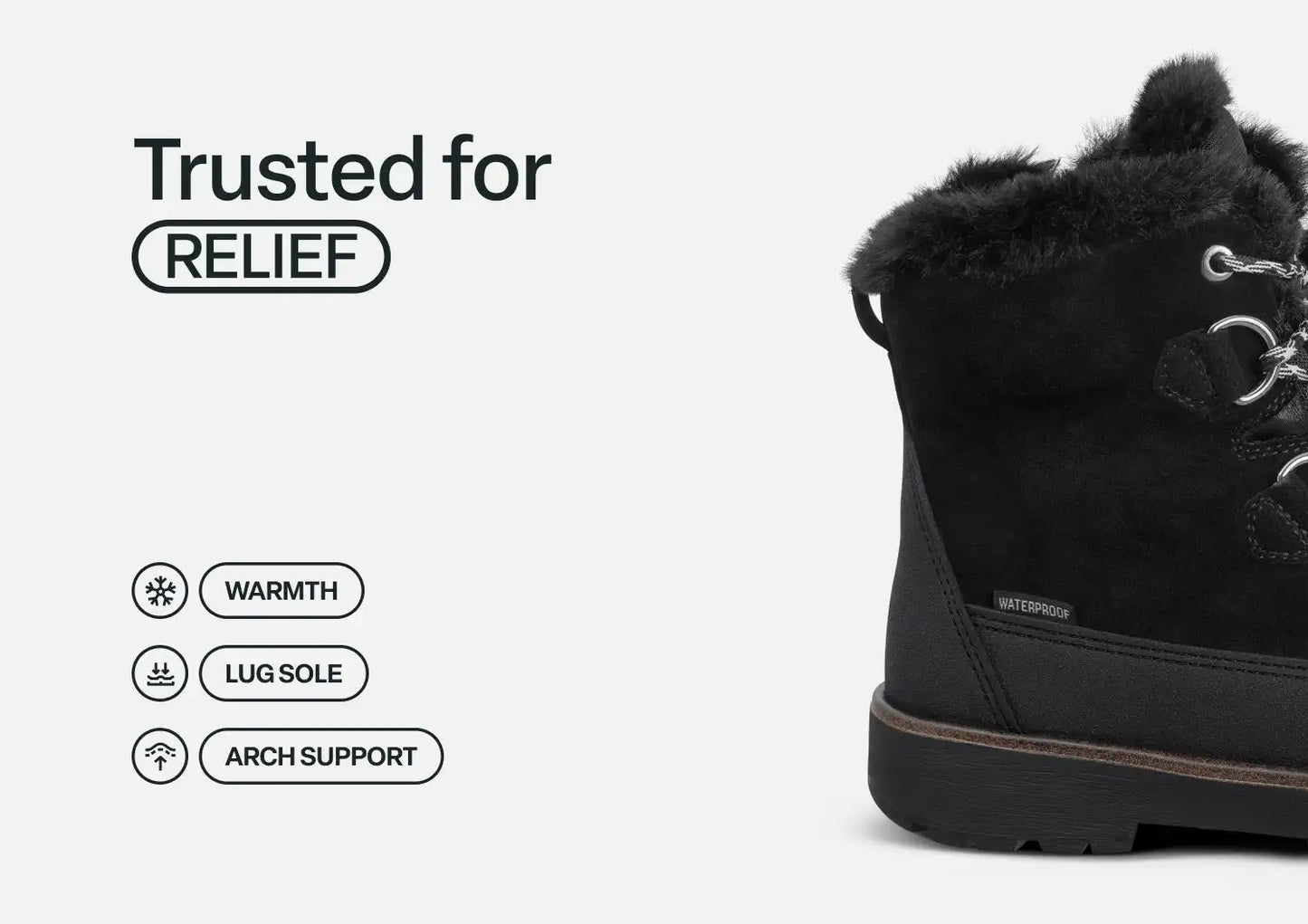 Stowe Waterproof - Black
