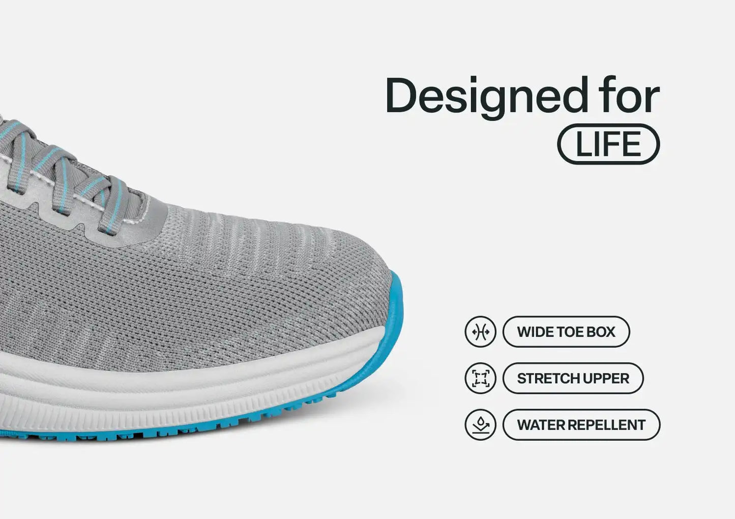 Kita Hands-Free - Gray/Turquoise