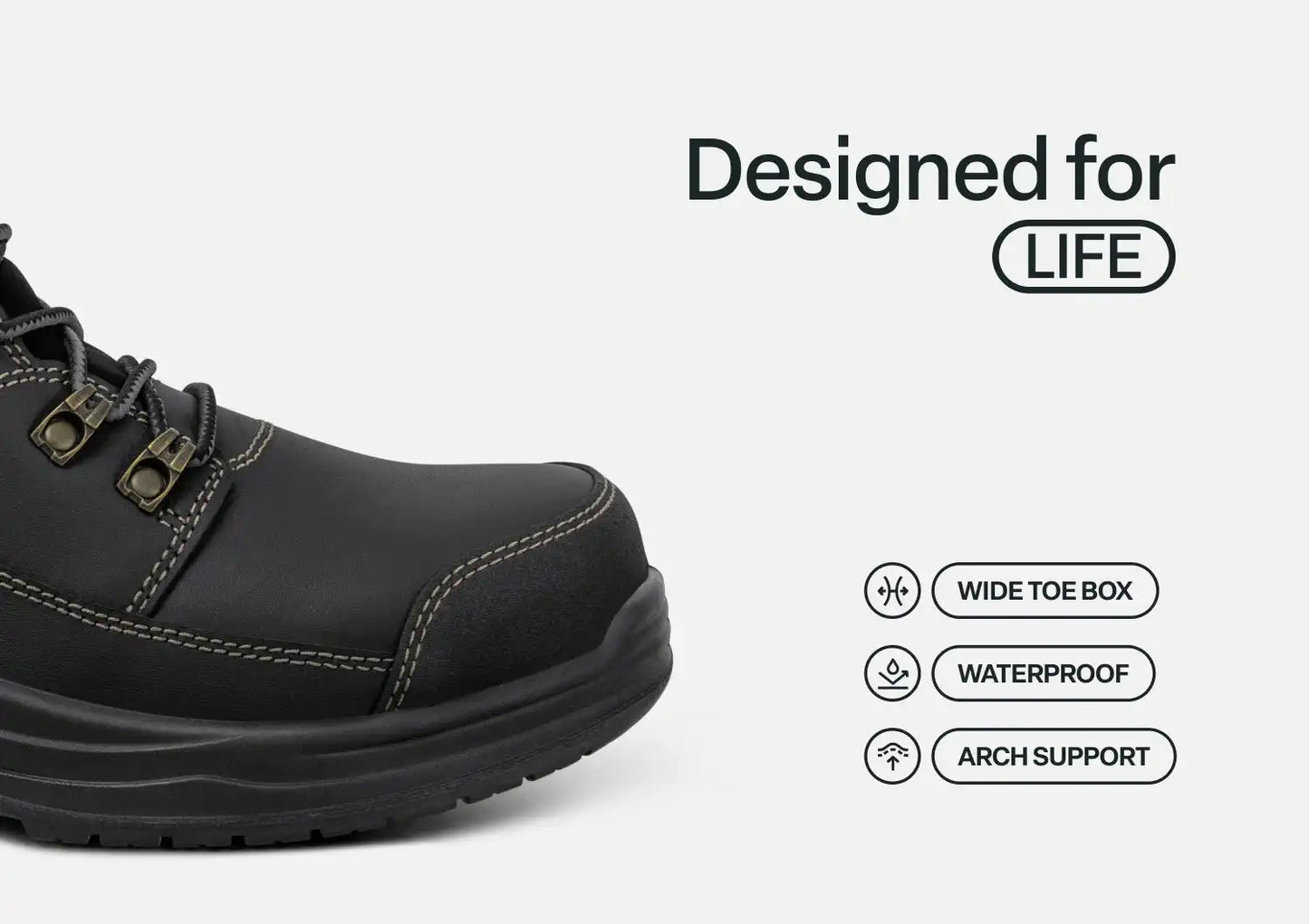 Quartz Hands-Free Work Boots - Black