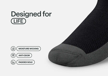 Padded Sole Socks - Charcoal