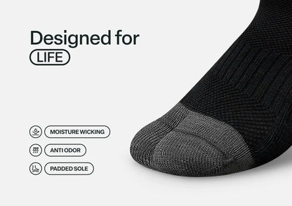 Bunion Relief, Padded Low Cut Socks - Black
