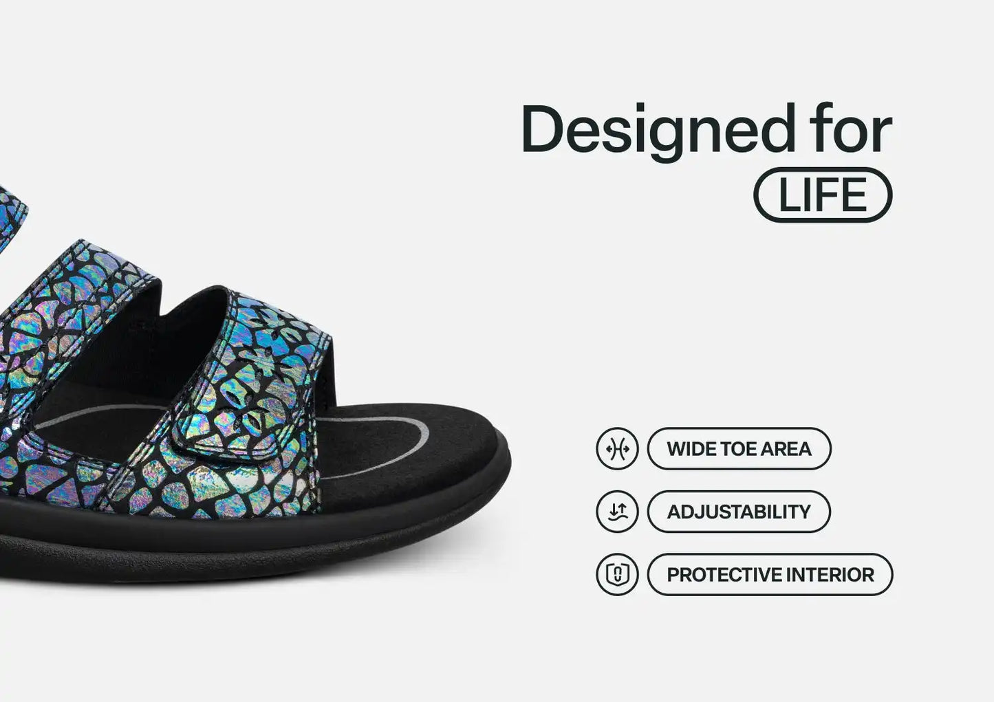 Sahara - Black Iridescent Mermaid