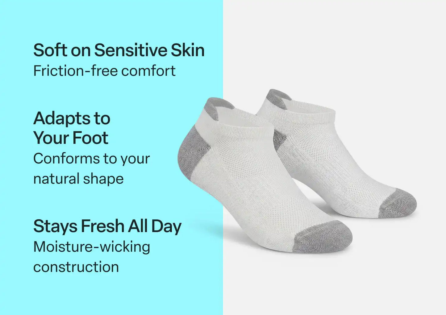 BioSoft Low Cut Sock - White