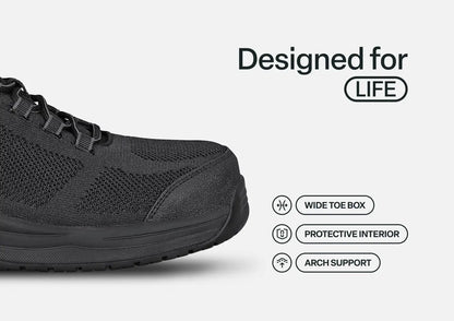 Cobalt Work Shoes - Black