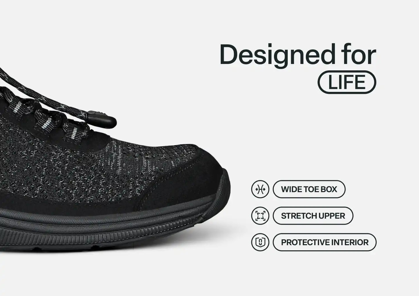 Lava No-Tie - Black