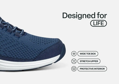 Coral - Navy/Light Blue