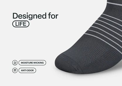 Mid-Calf Compression Socks 18-25 mmHg - Dark Gray